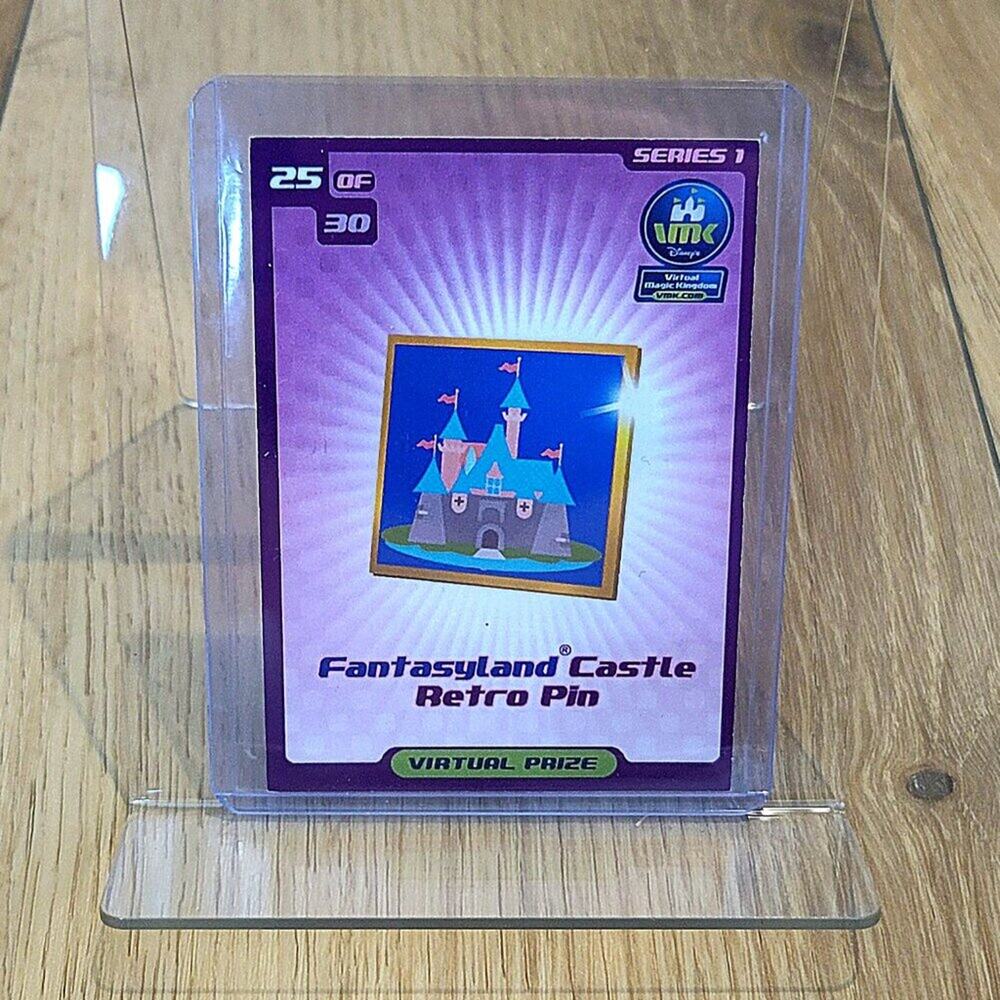 Virtual Magic Kingdom VMK Fantasyland Castle Retro Pin